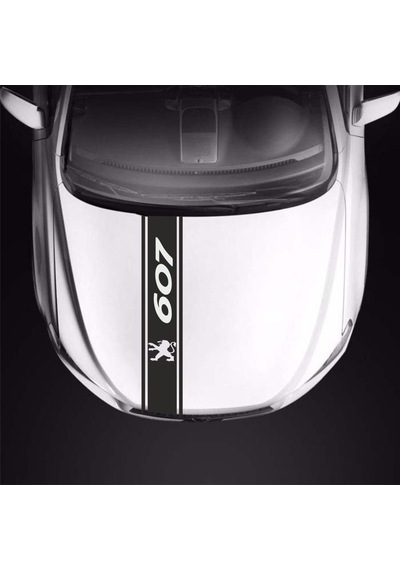 Peugeot 607 Için Kaput Üstü Sport Şerit Sticker Çıkarma
