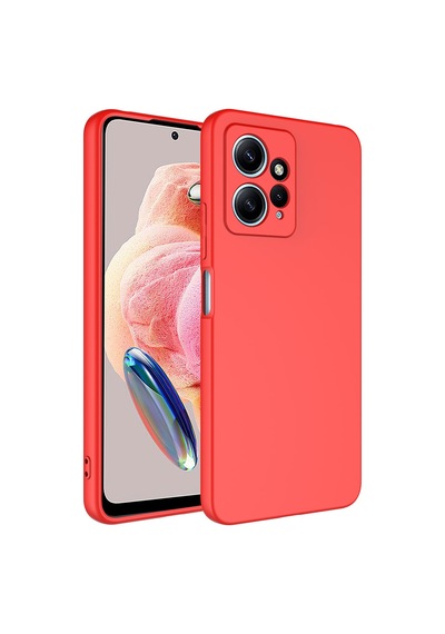 Xiaomi Redmi Note 12 4g Kılıf Yumuşak Silikon Kamera Korumalı Lansman Pazarplus Koyu Mor