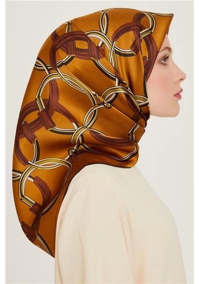 Armine Sura Saf İpek Eşarp 9203d 53 Çok Renkli
