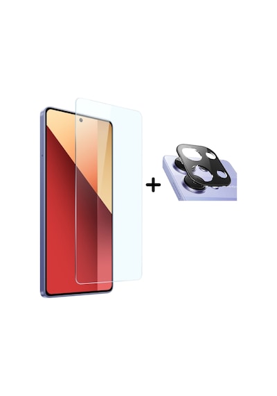 Xiaomi Redmi Note 13 Pro 4g Temperli Cam Ekran Koruyucu Ve Kamera Lens Koruyucu Seti