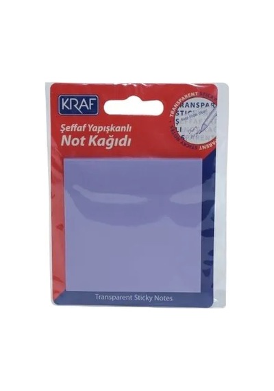 Muhtelif Kraf Yapışkanlı Not Kağıdı - Post It - Şeffaf Beyaz