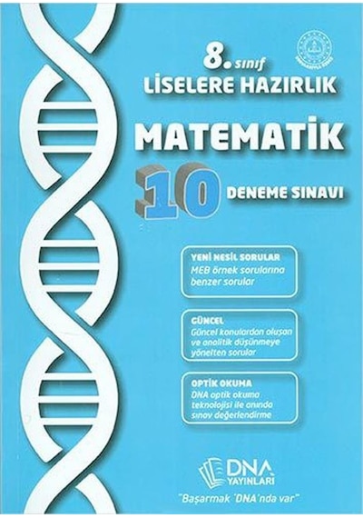 Dna Yayınları 8.Sınıf Matematik 10 Lu Deneme