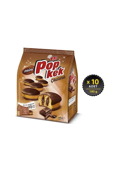 Eti Popkek Mini Çikolatalı 10 x 180 G