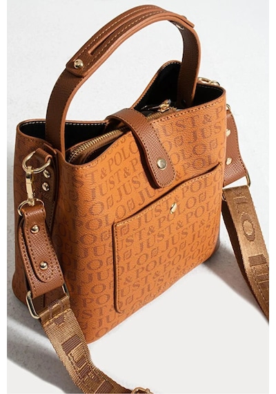 Just Polo Kadın Günlük Kullanıma Uygun Şık El Ve Omuz Çantası Shoulder Bag Taba