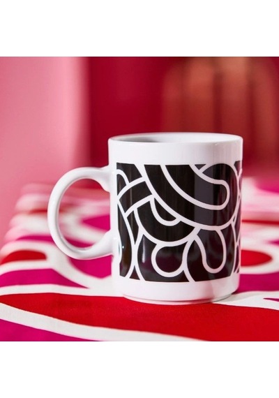 Ikea Sötrönn Porselen Kupa 9 Cm 320 Ml Beyaz - Siyah 1 Parça