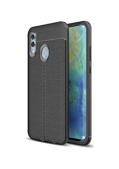 Huawei P Smart 2019 Kilif Deri Tarzi Niss Silikon Case 357682755