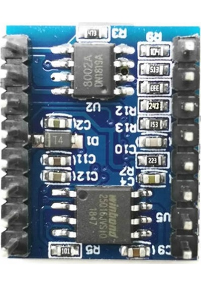 JQ6500 16Mbit Mini Ses Mp3 WMV Player Ses Müzik Çalma Kartı Micro Usb Uart Haberleşme 5 Tuşlu Kontrol