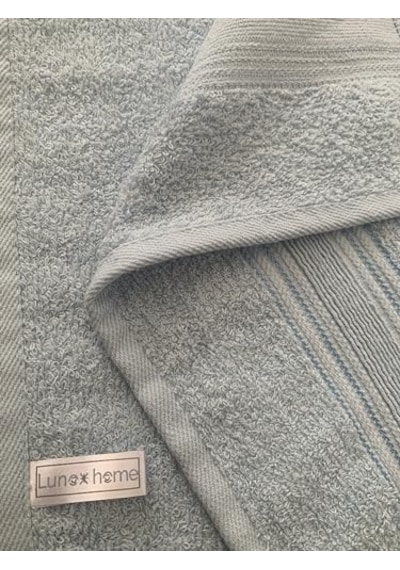 Lunox Home%100 Cotton Havlu Takımı Vücut Havlusu 90x140 Cm, Baş Havlusu 50x80 Cm, Ekstra Yumuşaklık Mavi Diğer