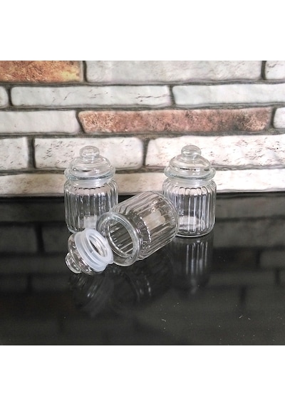 Vakum Kapaklı Mini Boy 3 Lü Cam Kavanoz Seti 3 X 250 Ml