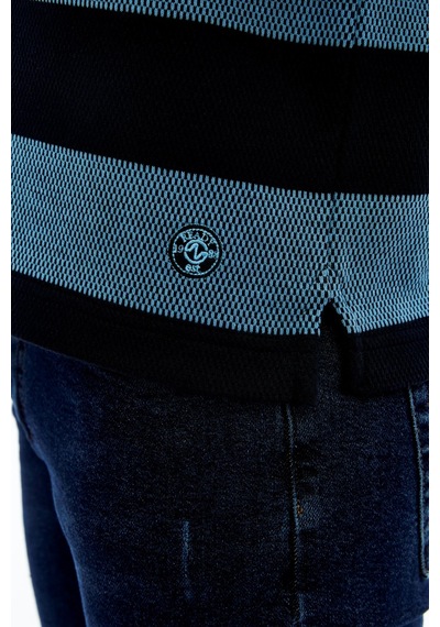 AR-MA Arma Erkek Örme Ribanalı Regular Fit Çizgili Polo Yaka Sweatshirt %95 Pamuk %5 Elastane K30554952902 Lacivert AR-MA Arma Erkek Örme Ribanalı Regular Fit Çizgili Polo Yaka Sweatshirt %95 Pamuk %5 Elastane K30554952902 Lacivert