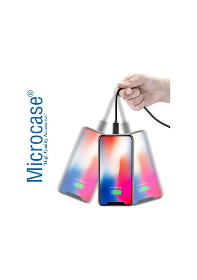 Microcase Apple Uyumlu iPhone iPad Lightning Usb Şarj Ve Data Kablosu 3 Metre Siyah