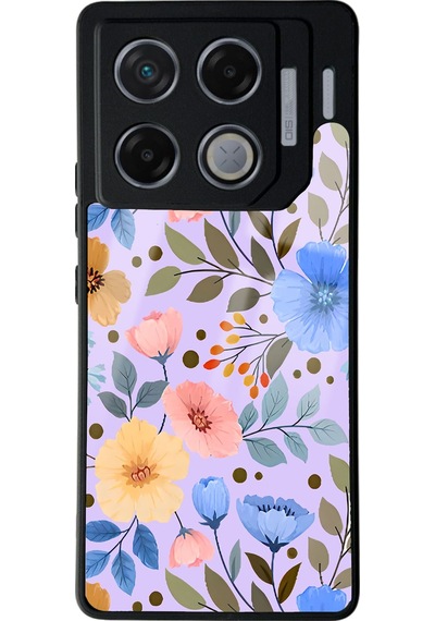 İnfinix Gt 20 Pro Çiçek Bahçesi Tasarımlı Glossy Telefon Kılıfı Çok Renkli