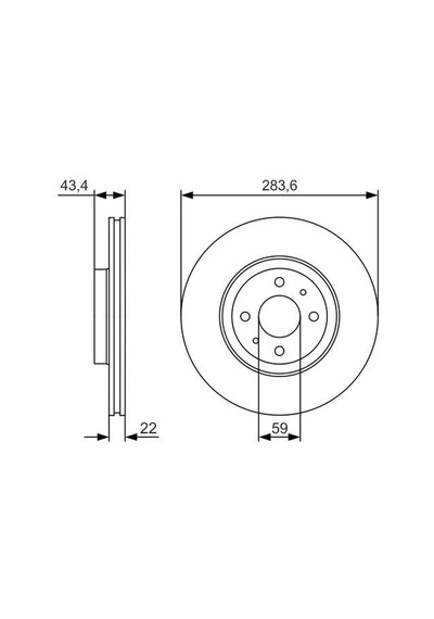 Fiat Doblo 1.4 2005-2016 Bosch Ön Disk 2 Adet N11.1206