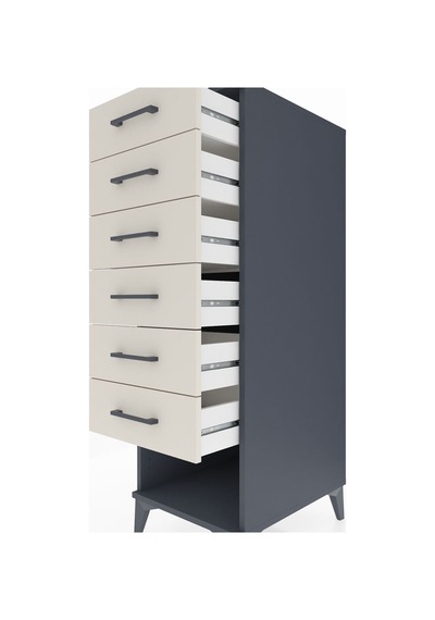 Kronos Dolap 6 Çekmeceli 44x59x134 Antrasit-aytaşı Antrasit Kronos Dolap 6 Çekmeceli 44x59x134 Antrasit-aytaşı Antrasit