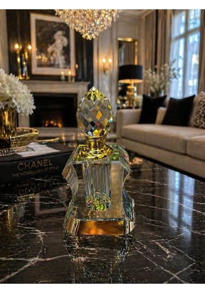 Aurora Crystal Diamond Parfüm Şişesi Lüks Dekoratif Makyaj Masası Aksesuarı