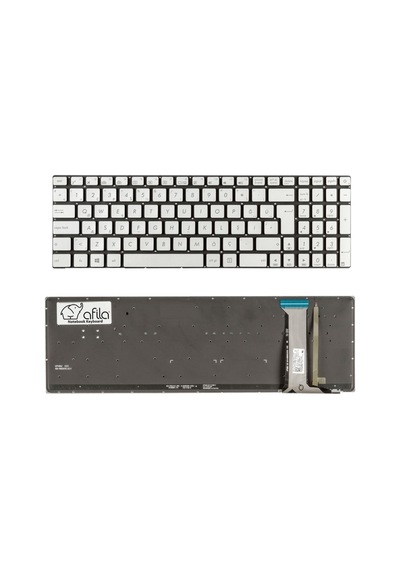 Asus G58, N551j, N751, R555, R561, N552, N752 Notebook Klavyesi Gri Tr Işıklı / Kl0940ld