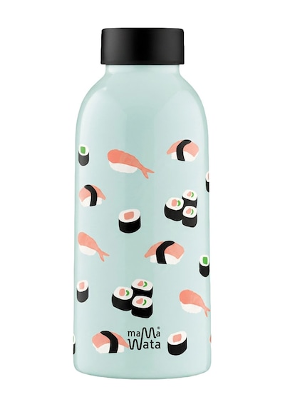 Mamawata Sushi Paslanmaz Çelik Termos Matara 470 Ml Sızdırmaz Yalıtımlı Suluk Buz Mavi
