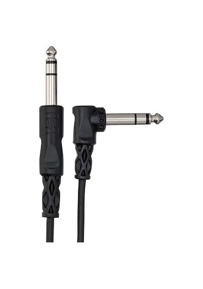 Hosa 1/4 İnç Trs M - 1/4 İnç 90 Açılı Trs M Balanslı Kablo 1.5 M Css-105r