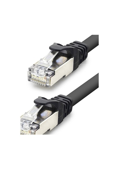 Cat7 Ethernet Patch Kablosu 10 Gbps 600 Mhz 5 M - Siyah Hdx5093 Evimdeyokyok