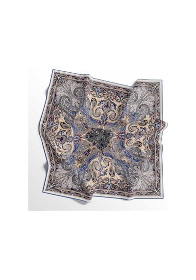 İpekal Soft Pamuk Eşarp - 05407 - 90 X 90 / Gri-saks - 25 Gri-saks - 25