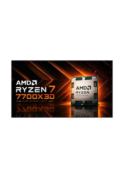 Amd Ryzen 7 7700x3d 8 Core, 4,00-4.50ghz, 104mb Cache, 120w, Am5 Soket, Tray, Dahili Grafik Var, Fan Yok Türkiye Distibütör