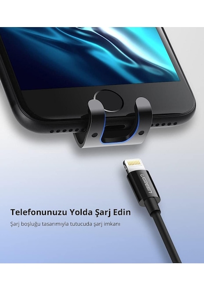 Mekanik Araç İçi Telefon Tutucu Siyah 2 Mixed