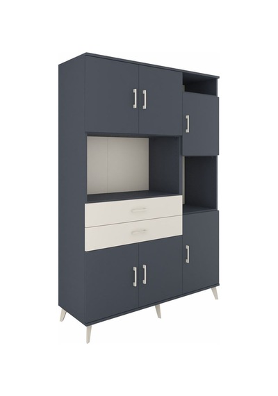 Hyperion Dolap 9 Raflı 2 Çekmeceli 6 Kapaklı 132x44x195 Antrasit-antrasit/aytaşı Antrasıt/aytası Hyperion Dolap 9 Raflı 2 Çekmeceli 6 Kapaklı 132x44x195 Antrasit-antrasit/aytaşı Antrasıt/aytası