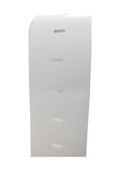 38 x 80 Termal Karton Raf Etiketi 10 Adet Rulo Ortadan Delikli