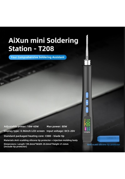 Aixun T208 Usb Type-c Taşınabilir Akıllı Kalem Havya