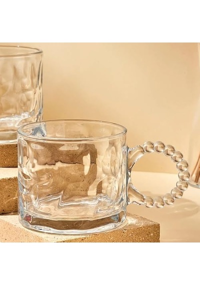 Ringo Stone 2&apos Li Cam Kupa 325 Ml Açık Ahşap