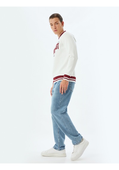 Koton Slogan Baskılı Sweatshirt Bisiklet Yaka Şardonlu Pamuk Karışımlı Beyaz 5wam70168mk Beyaz Koton Slogan Baskılı Sweatshirt Bisiklet Yaka Şardonlu Pamuk Karışımlı Beyaz 5wam70168mk Beyaz