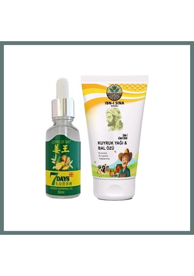 Bezos İbn-i Sina 7 Days Saçları Uzatmaya Büyütmeye Serum + İbn-i Sina Kuyruk Yağlı Bal Özlü Krem Ventra