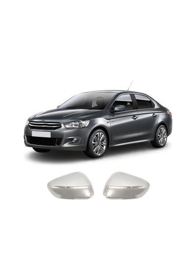 Citroen C-elysee Uyumlu 2012 Ve Üzeri Ayna Kapağı 2 Parça Paslanmaz  Çelik