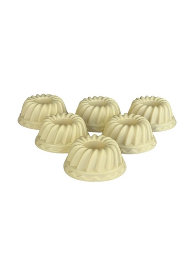 Silikon 6 Lı Muffin Kalıbı Krem Silikon Bej Diğer