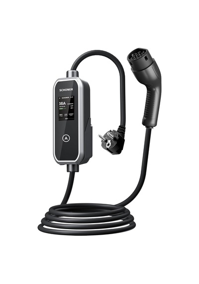 Schoner 3.5kw Taşınabilir Elektrikli Araç Şarj Istasyonu -tak Ve Şarj Et- Wi-fi/bluetooth Smart 5 Metre Tip2 Kabl Genel