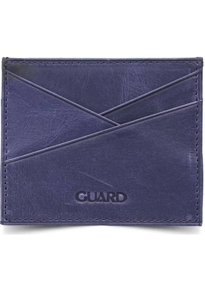 Guard Antik Lacivert Hakiki Deri Kartlık P5202 Lacivert