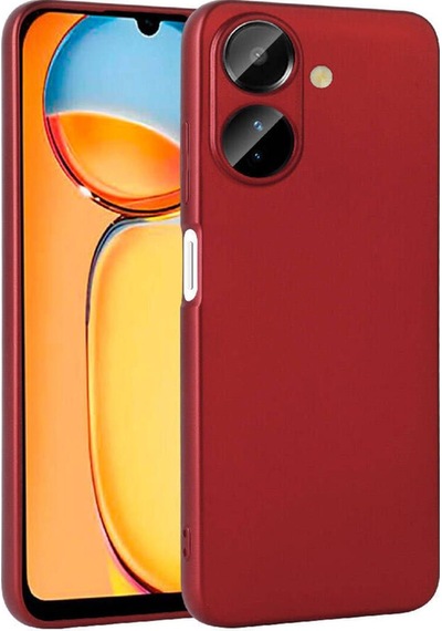 Xiaomi Redmi 13c Kılıf Zore Premier Silikon Kapak Kırmızı