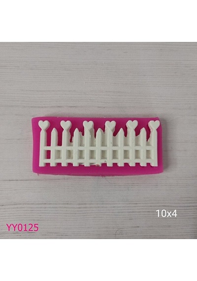 Yy0125 Uçları Kalpli Çit Silikon Kalıp