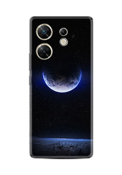 Poco X6 5g Kılıf Desenli Silikon Platinium Series Midnight Moon 1802