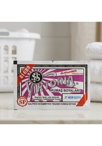 27 - Kumaş Boyası Mor Koyu 11 Gr 10