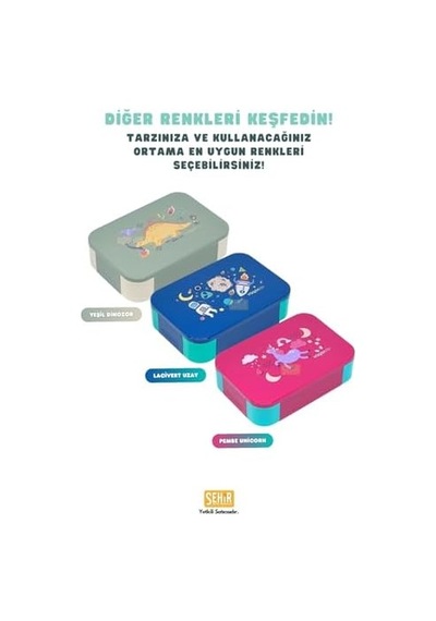 900ml Lunchbox Tek Katlı 2 Bölmeli Pp Plastik Çocuk Sefer Tası Yemek Kutusu Pembe Açık
