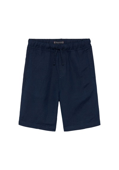 Tommy Hilfiger Keten Karışımlı Erkek Çocuk Lacivert Şort-15715