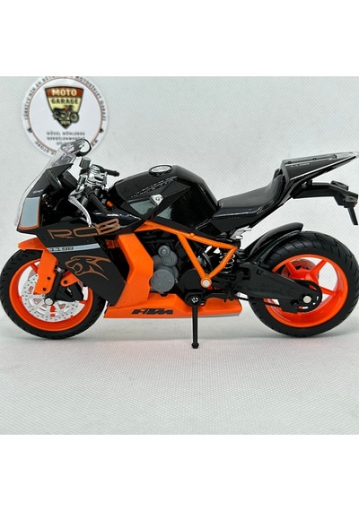 Ktm Rc8 1198 1:12 Diecast Motosiklet Modeli Siyah Turuncu Koleksiyonluk Spor Motor