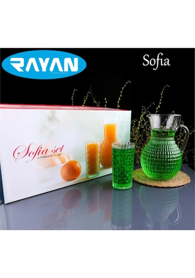 Sofia 7 Parça Sürahi Meşrubat Seti Royaleks-82656