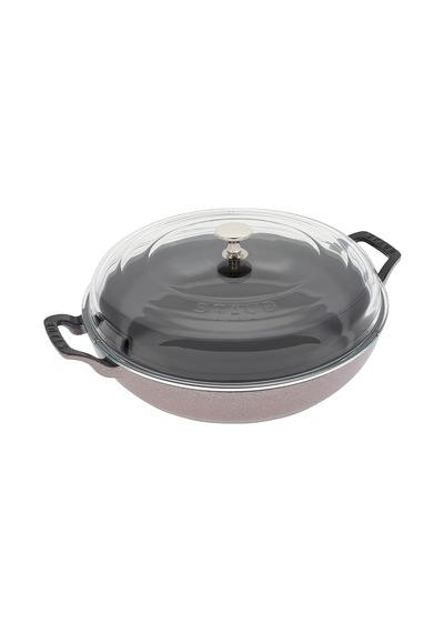 Staub Sote Tenceresi Cam Kapaklı, 30 Cm, Kiraz Çiçeği Genel