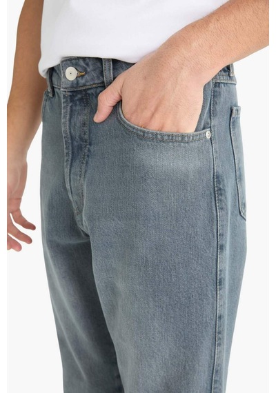 Defacto 90s Slim Fit Dar Paça Jean Pantolon E8428ax25aunm84 İndigo