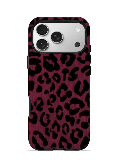 Velvoria Valestra Fuşya Leopar Apple iPhone Uyumlu 17 Pro Darbe Korumalı Kılıf Valestra Select - Fuşya Leopar