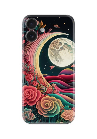 Apple iPhone Uyumlu Apple iPhone Uyumlu 16 Kılıf Boutique Baskılı Resimli Platonik Ay Pcode -073