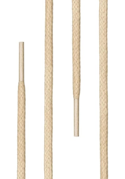 60 Cm Krem Mumlu Klasik Ayakkabı Bağcığı Krem