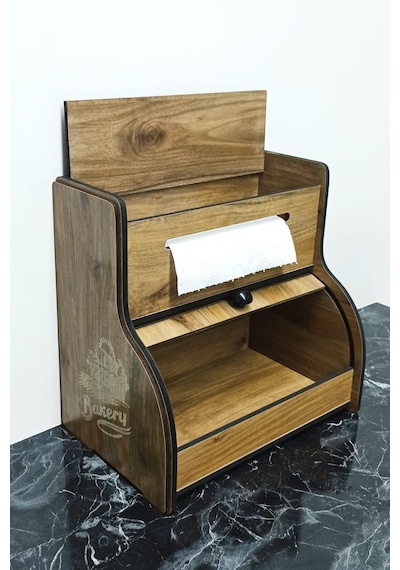 New Bread Box-yeni Ekmeklik Havlu Peçetelik Saklama Gözlü Beyaz